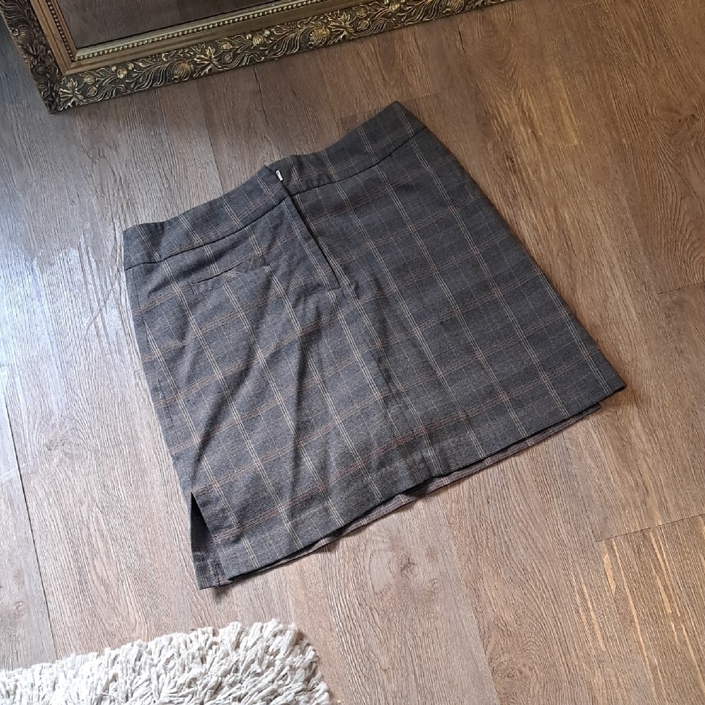 Vintage Plaid Golf Mini Skirt